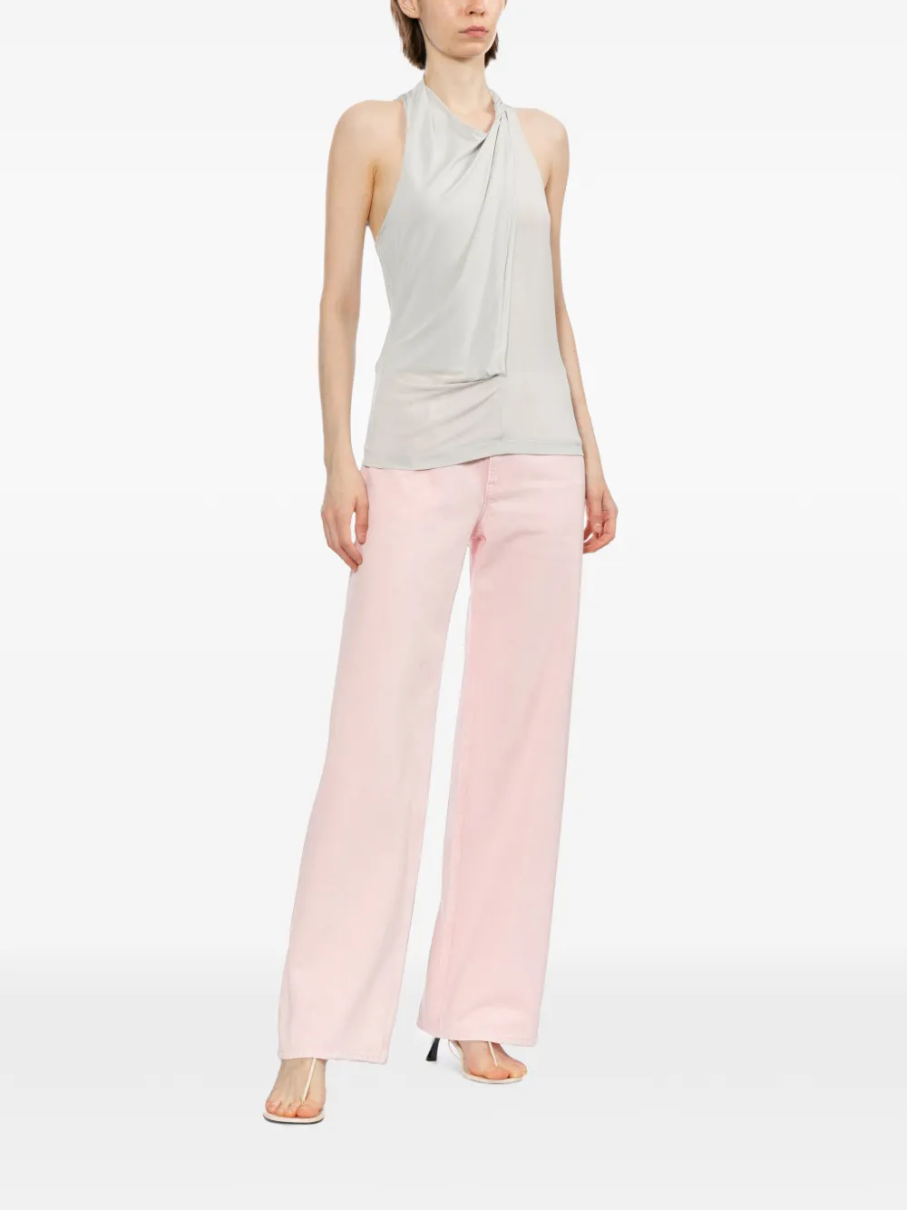 Helmut Lang Top met halternek Grijs
