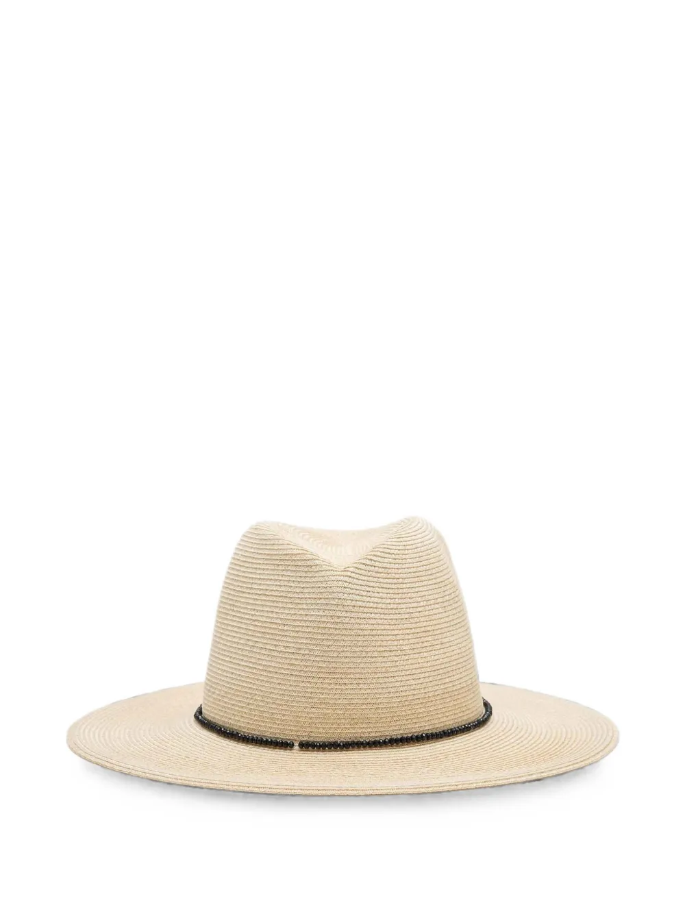 Undercover Zonnehoed met brede rand en verfraaid met kralen Beige