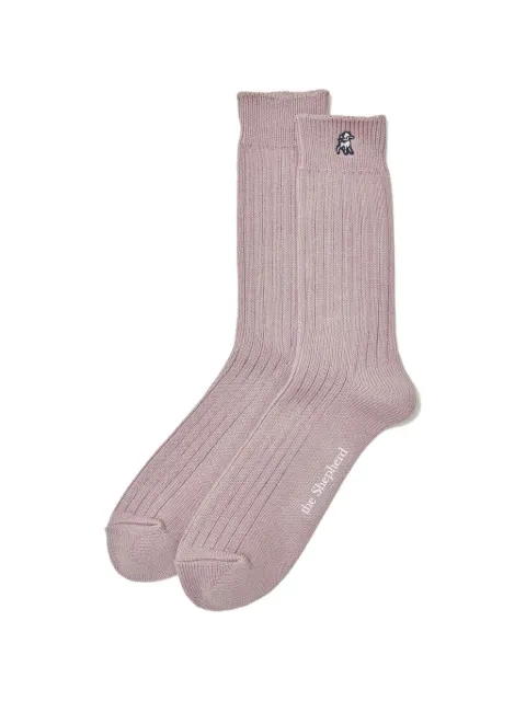 Undercover ribbed-knit logo-embroidered socks