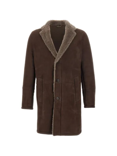 VOLFAGLI Ninfeo suede shearling-lined coat
