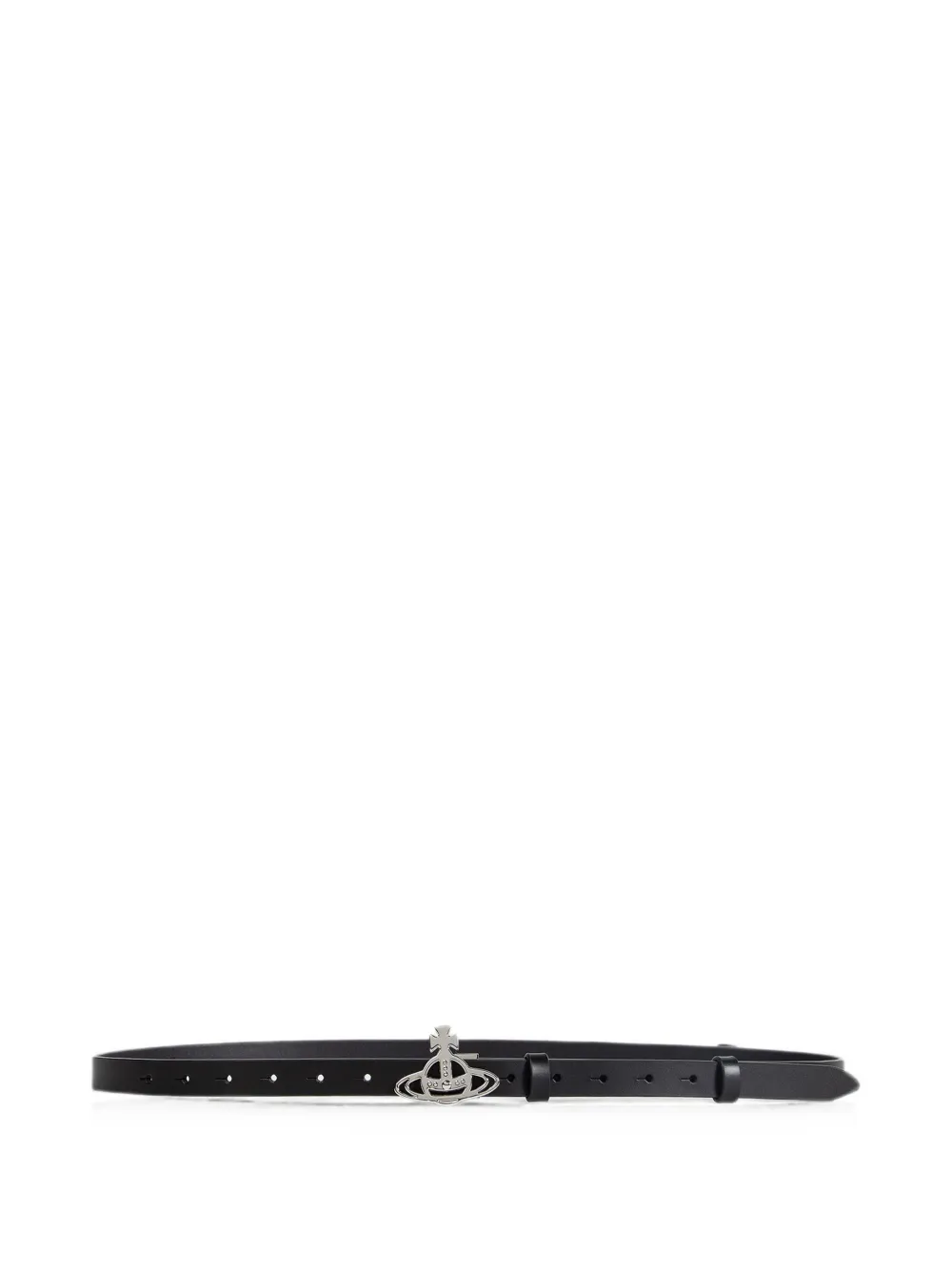 Vivienne Westwood Small Line Orb-buckle belt - Nero