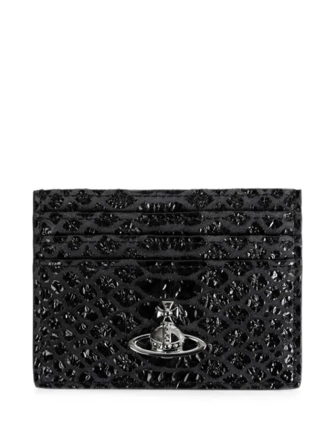 Vivienne Westwood Orb-plaque snakeskin-effect cardholder