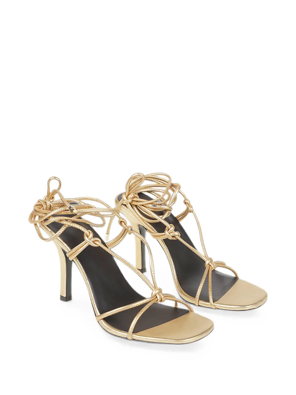 Patrizia Pepe strappy sandals Goud