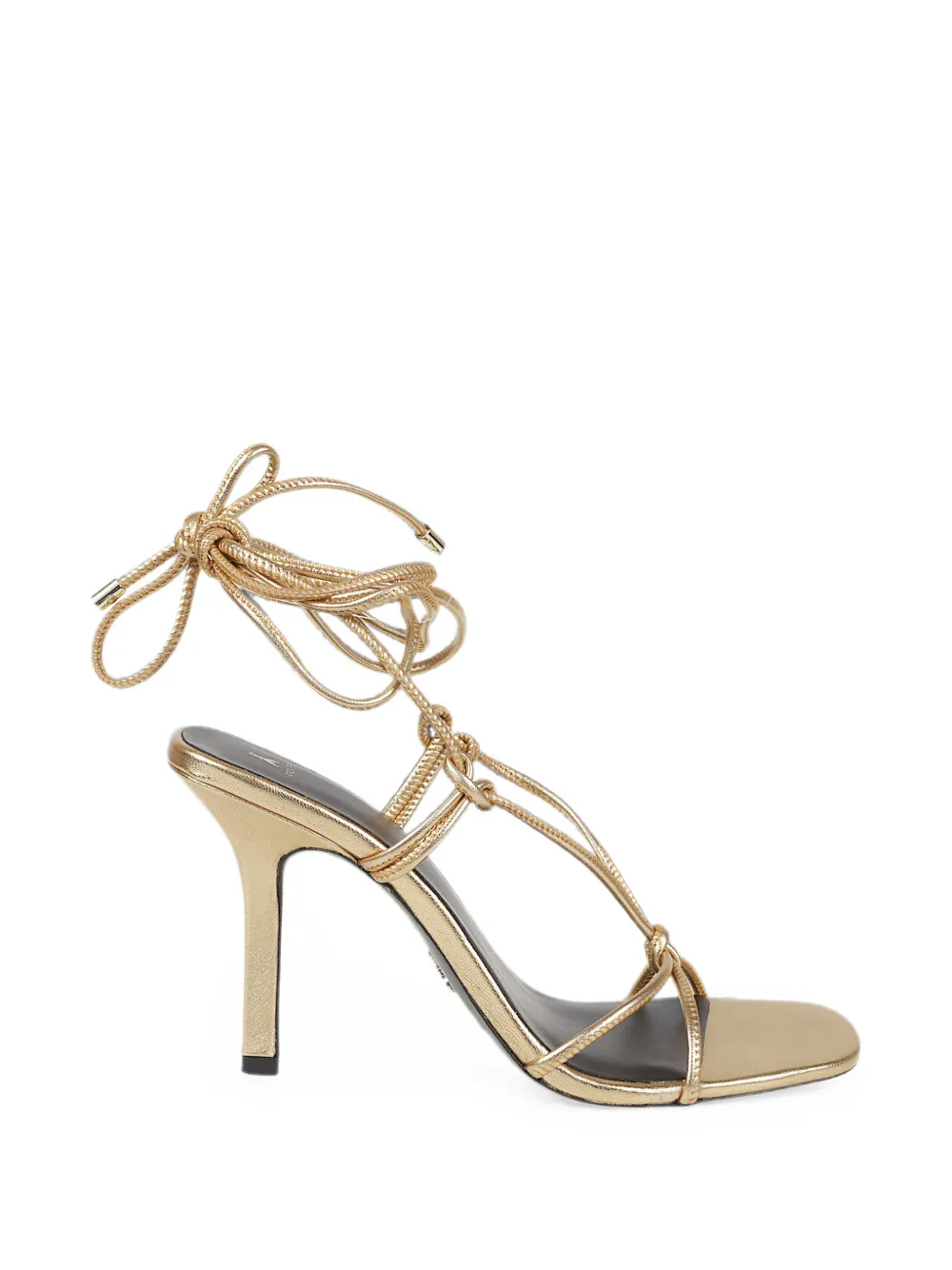 Patrizia Pepe strappy sandals Goud