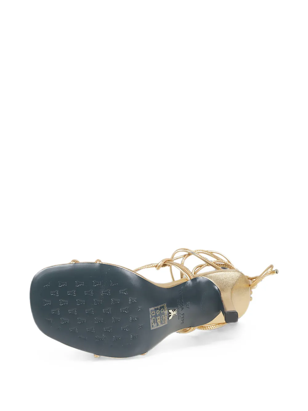 Patrizia Pepe strappy sandals Goud