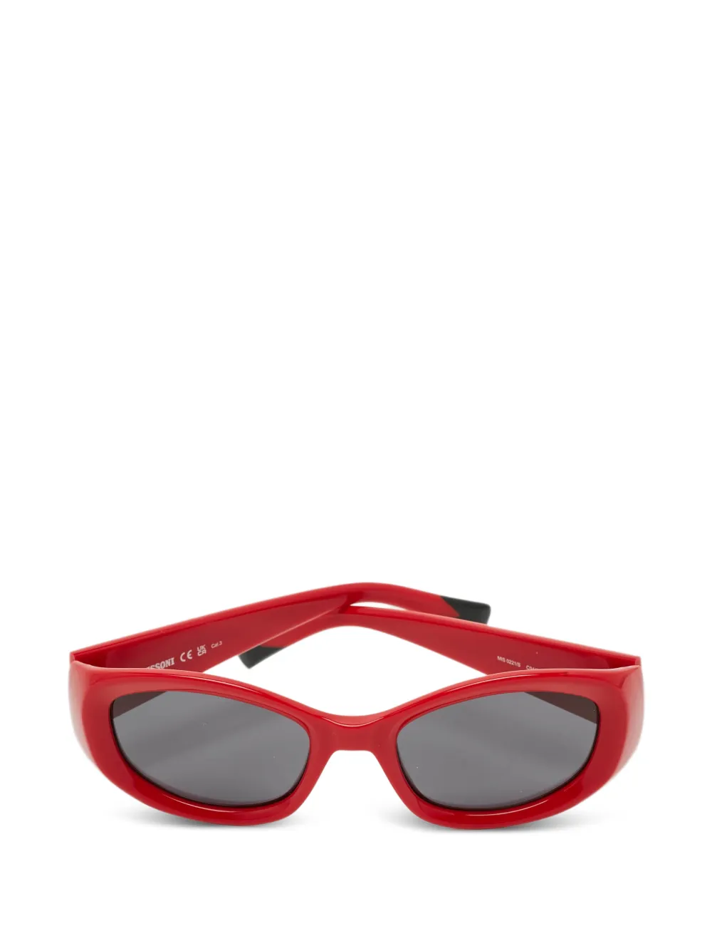 Missoni Pre-Owned oval frame sunglasses - Rosso