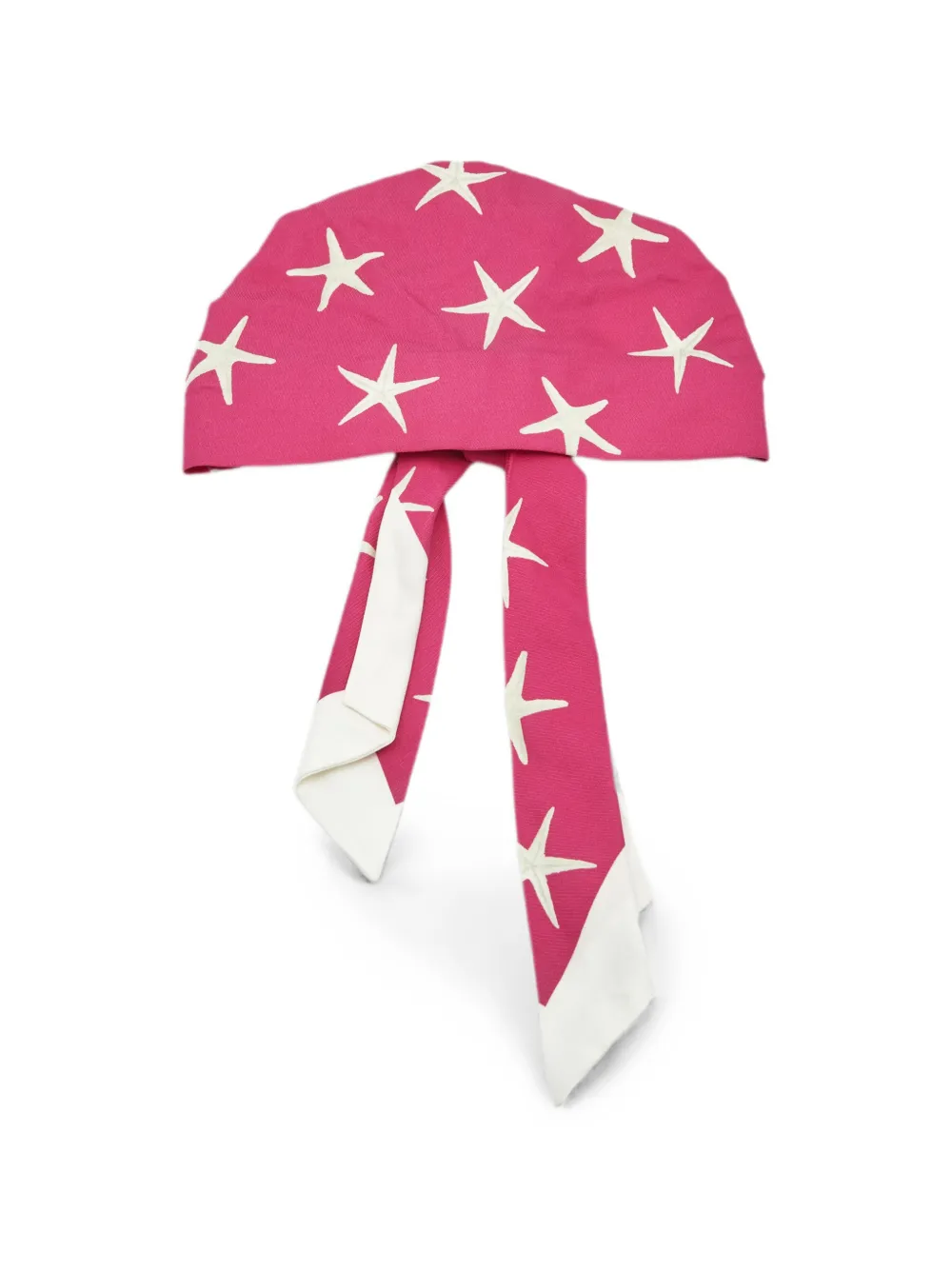 Pre-owned Valentino Garavani Escape Starfish-print Headband In Pink