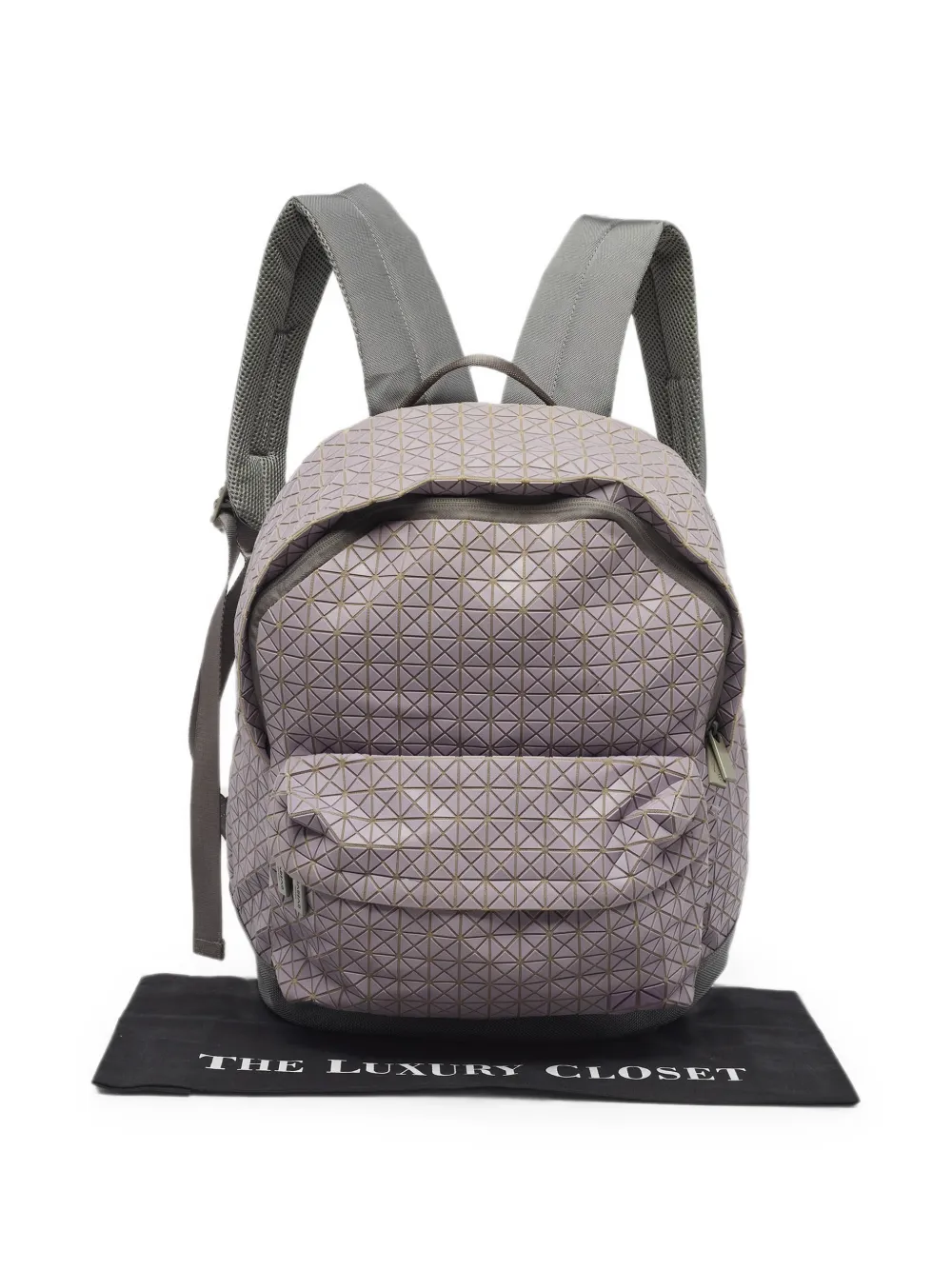 Pre-owned Issey Miyake Bao Bao Geometric Backpack In Purple