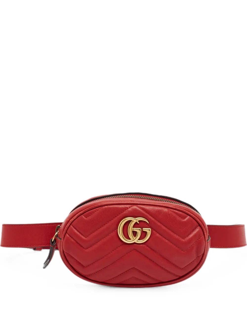 Gucci Pre-Owned Marsupio GG Marmont mini matelassé - Rosso