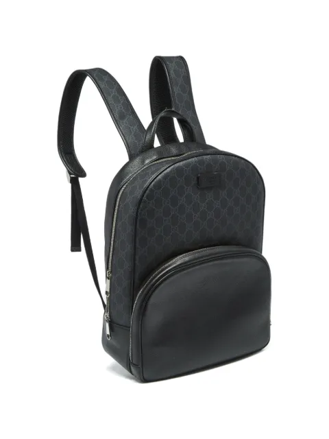 Gucci Pre-Owned medium GG Supreme and leather backpack