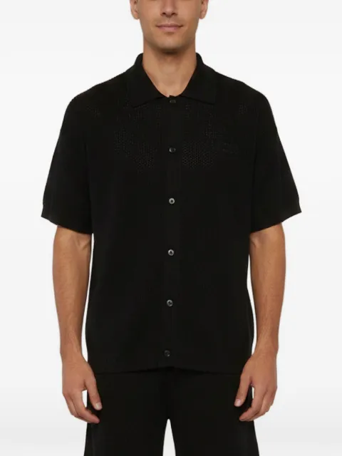 AMIRI sheer-panel knit shirt and shorts set