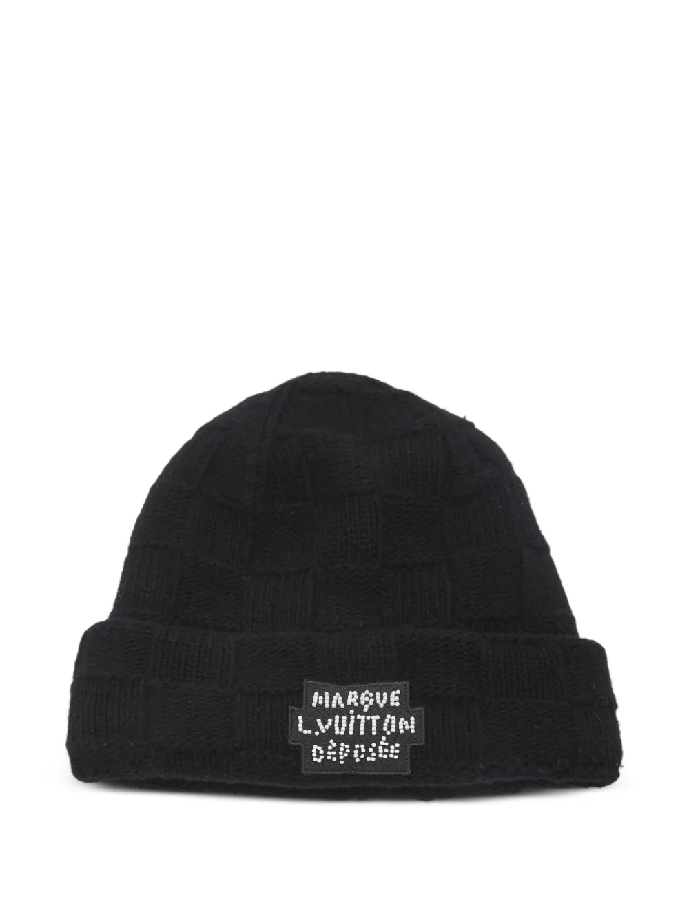 Louis Vuitton Pre-Owned Marque L.Vuitton Déposée beanie hat - Nero