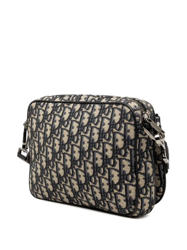 Christian Dior Pre-Owned 2023 Oblique Canvas Saddle Triple Pouch