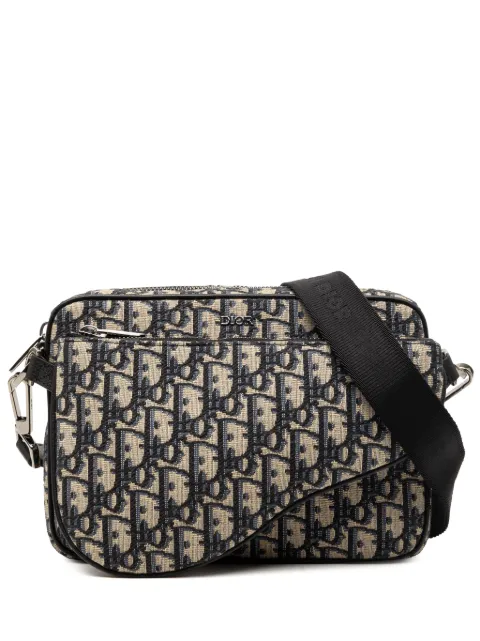 Christian Dior Pre-Owned 2023 Oblique Canvas Saddle Triple Pouch crossbody bag