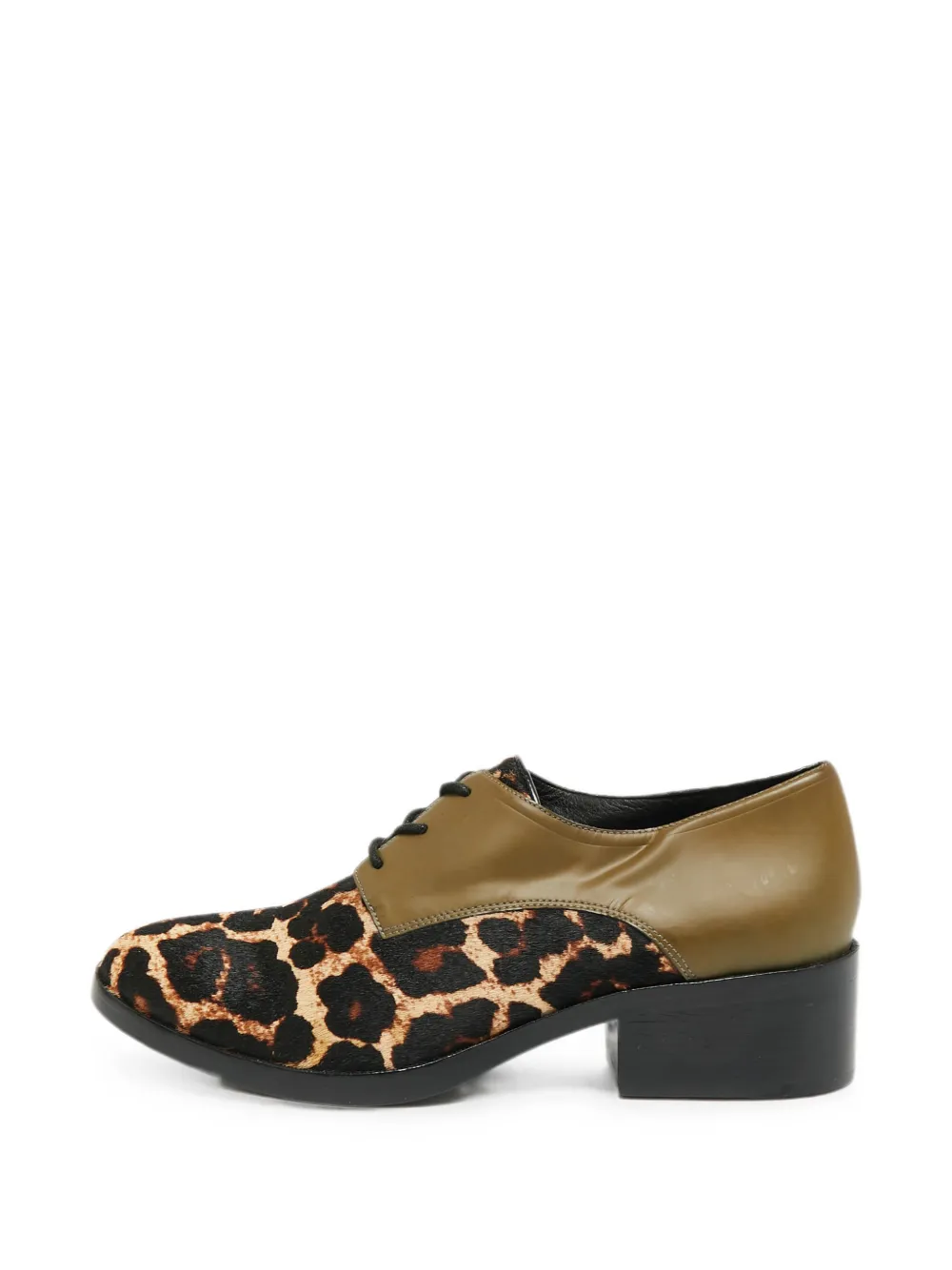 Philipp Plein leopard-print lace-up oxford shoes - Neutrals
