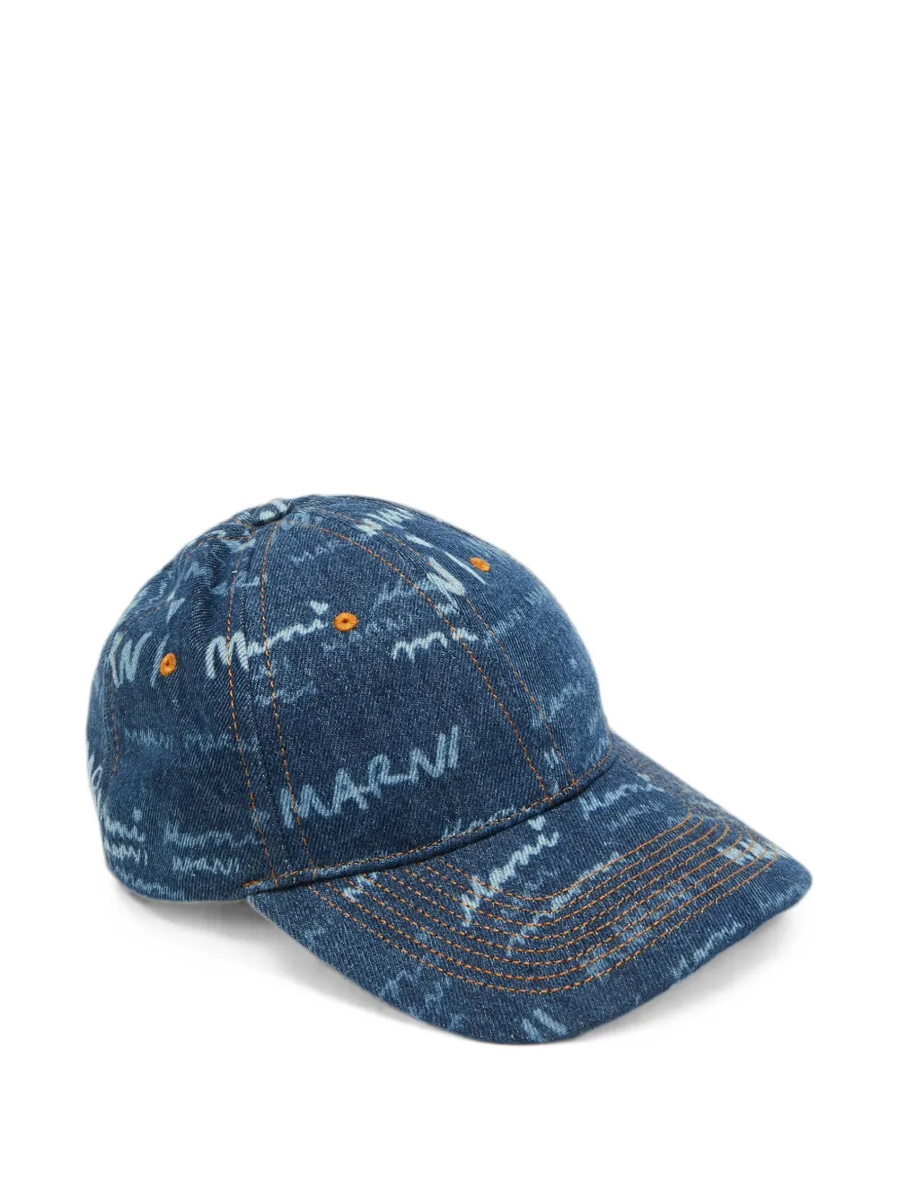 Marni Pre-Owned Megamarni logo-print baseball cap - Blu