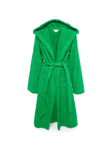 Bottega Veneta Pre-Owned hooded belted bathrobe