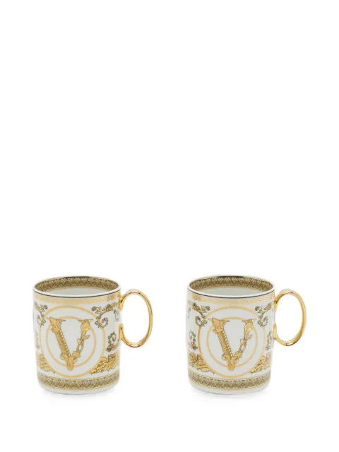 Versace Pre-Owned Virtus Gala Medusa-head mugs (set of two)