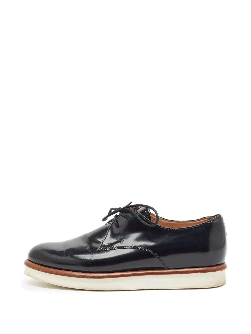 Louis Vuitton Pre-Owned lace-up platform derby shoes - Schwarz