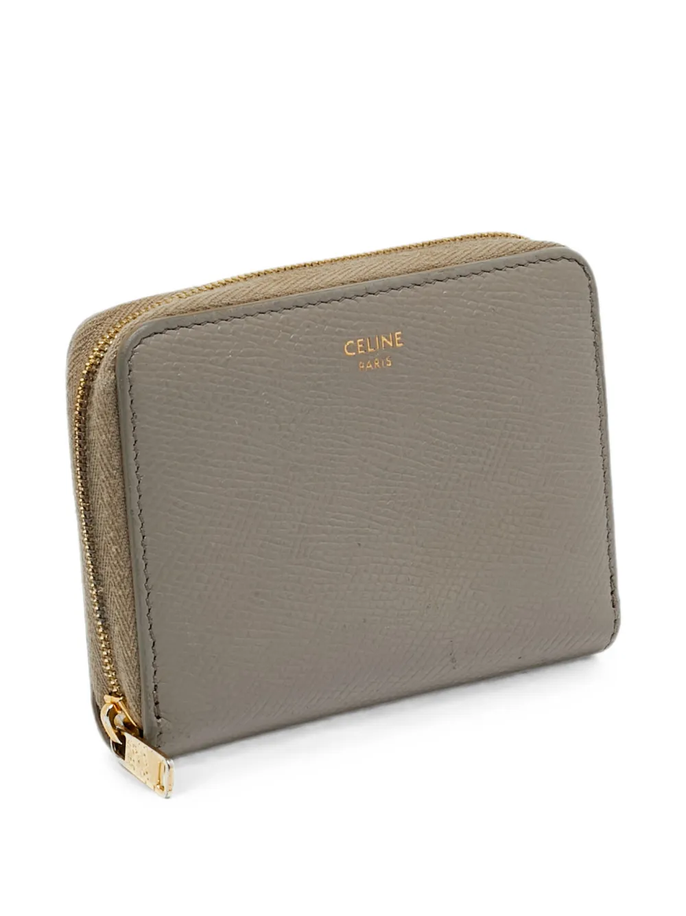 Celine Pre-Owned 2019 zip-around leather wallet - Grigio
