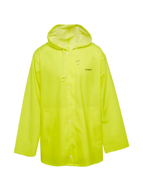 VETEMENTS logo-print raincoat