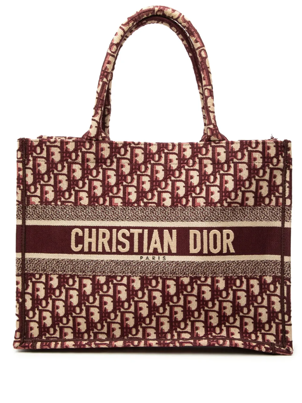 Christian Dior Pre-Owned 2019 Medium Oblique Embroidered Canvas Book tote bag