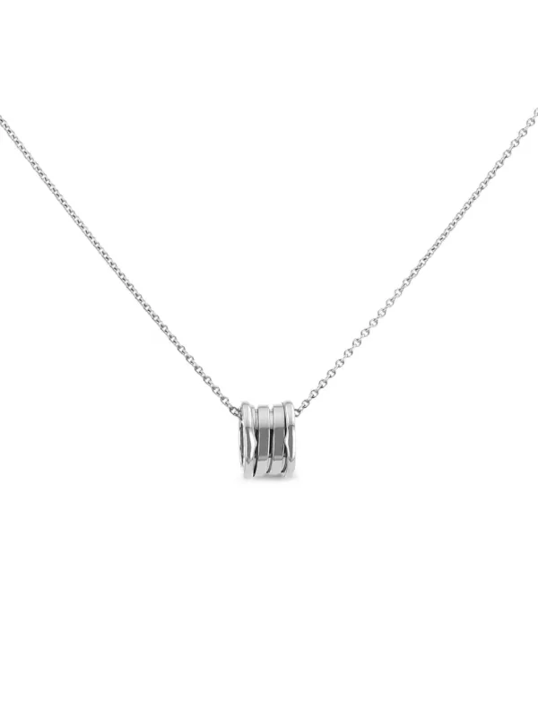 Bvlgari Pre-owned 2010s B.Zero1 Pendant Necklace in Silver