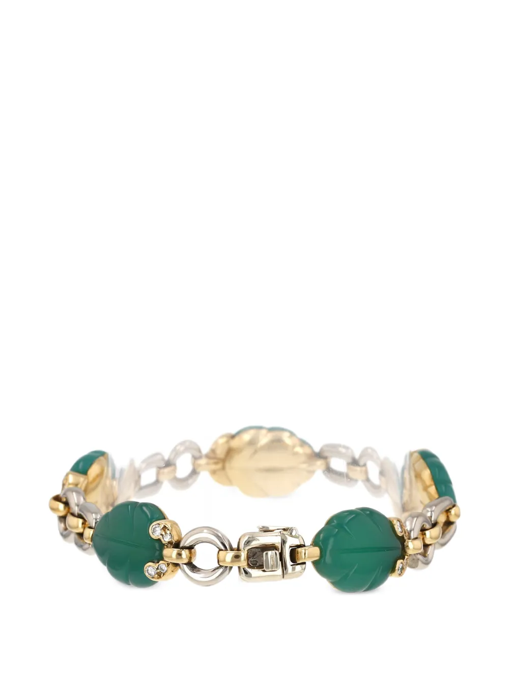 Cartier 1990 Indes Galantes chrysoprase and diamond bracelet - Gold