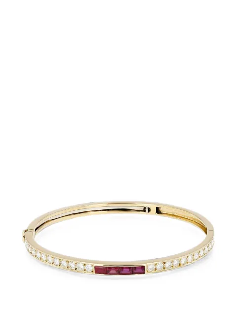 Van Cleef & Arpels سوار صلب مرصع بألماس وياقوت من التسعينيات