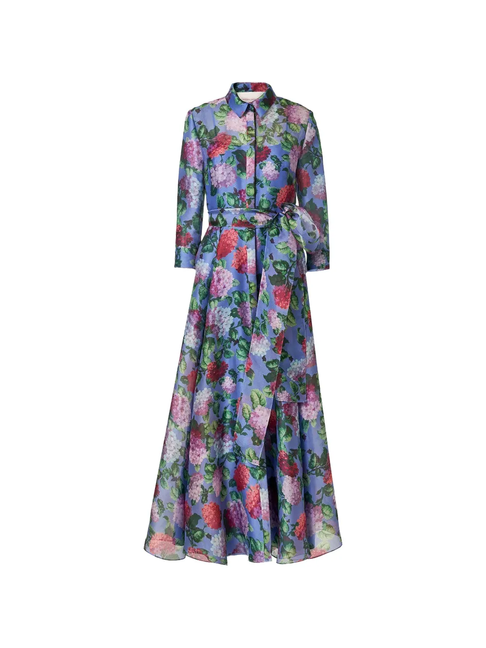 Carolina Herrera floral-print belted maxi-dress - Blu