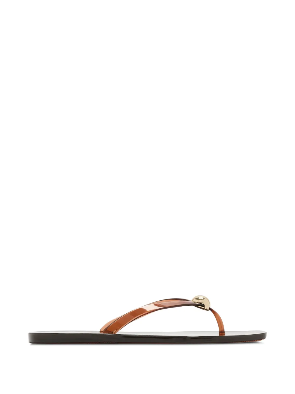 Loeffler Randall Jovie ball-detail flip-flops - Marrone