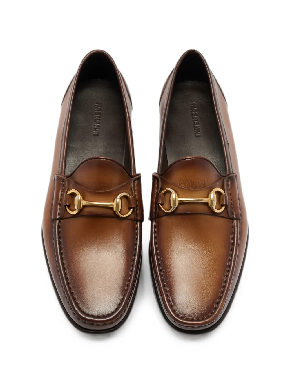 Magnanni horsebit leather loafers Bruin