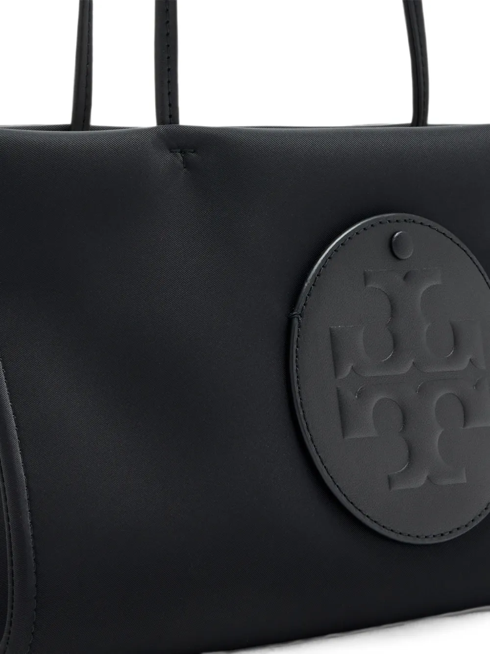 Tory Burch Ella schoudertas met logo-patch Zwart
