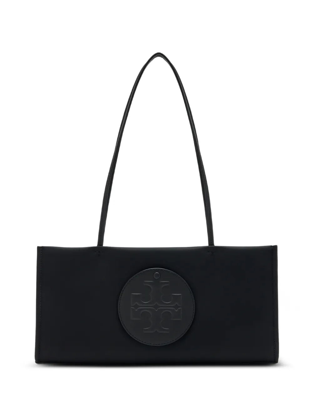 Tory Burch Ella logo-patch shoulder bag - Nero