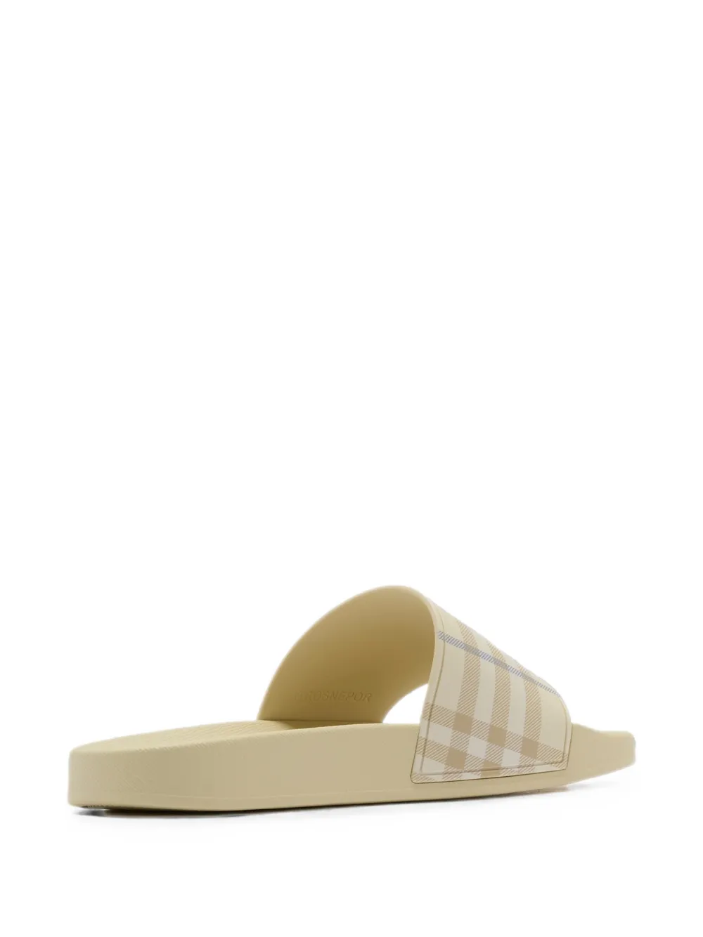 Burberry check-pattern slides Beige