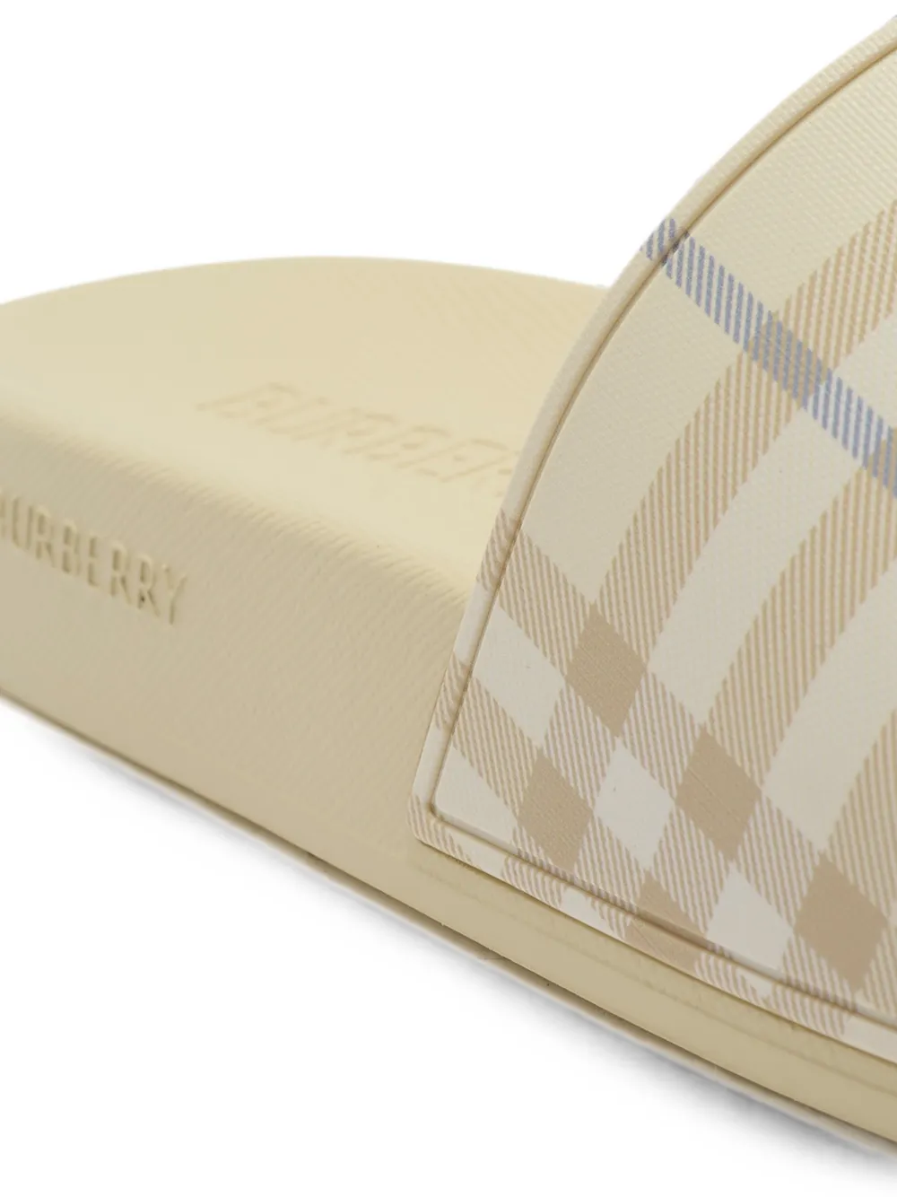 Burberry check-pattern slides Beige