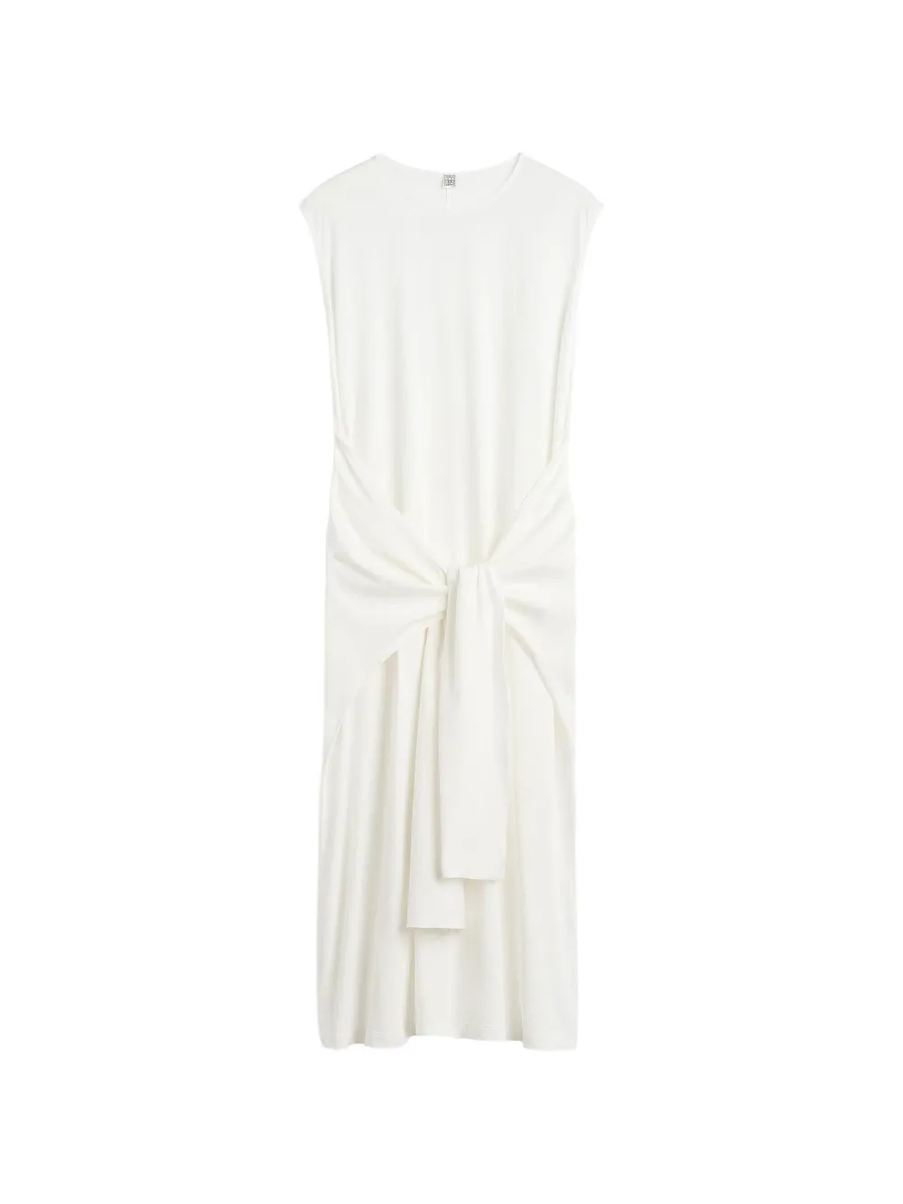 TOTEME tie-waist midi dress - White