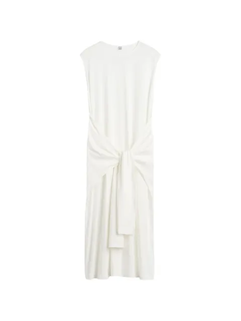 TOTEME tie-waist jersey dress