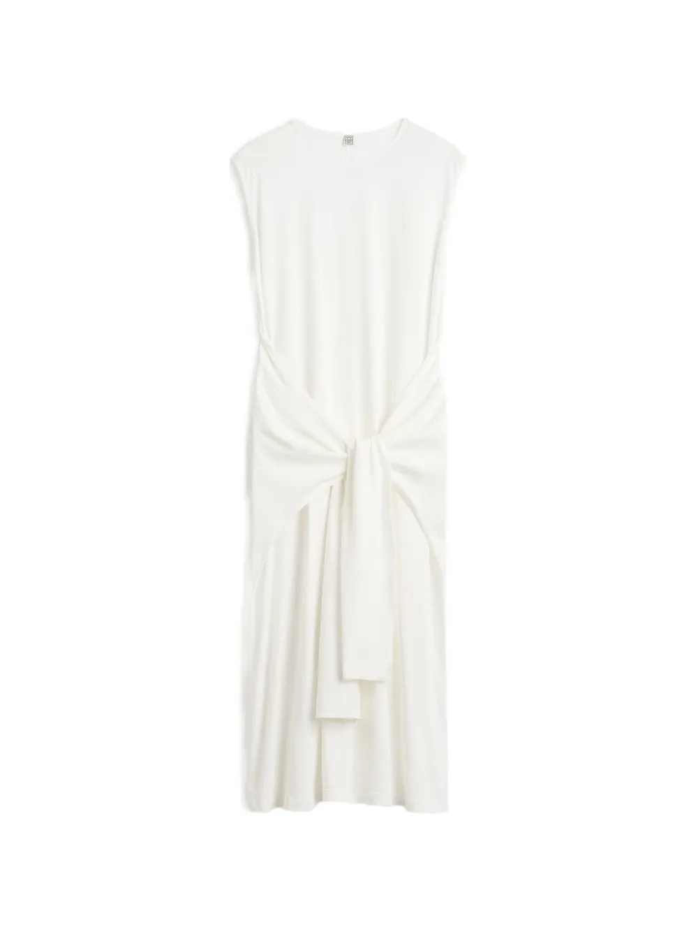TOTEME Midi-jurk met gestrikte taille Wit