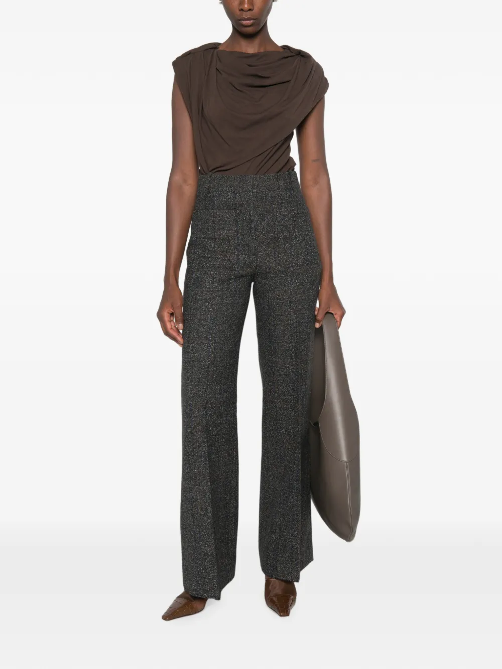 Victoria Beckham Alina broek Grijs
