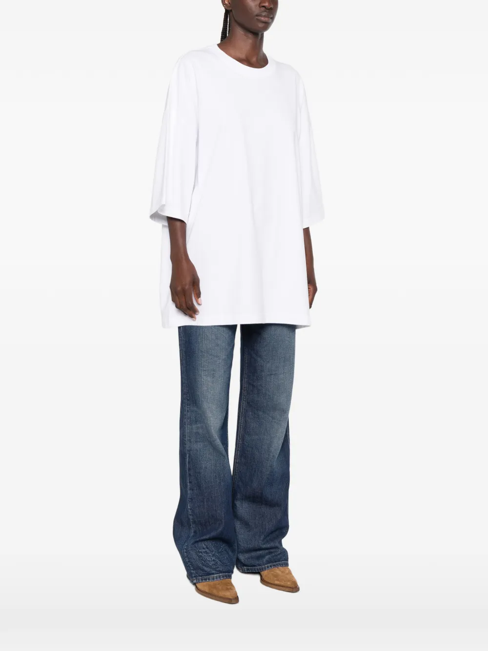 Haikure Gabrielle Back-slit T-shirt In Multi