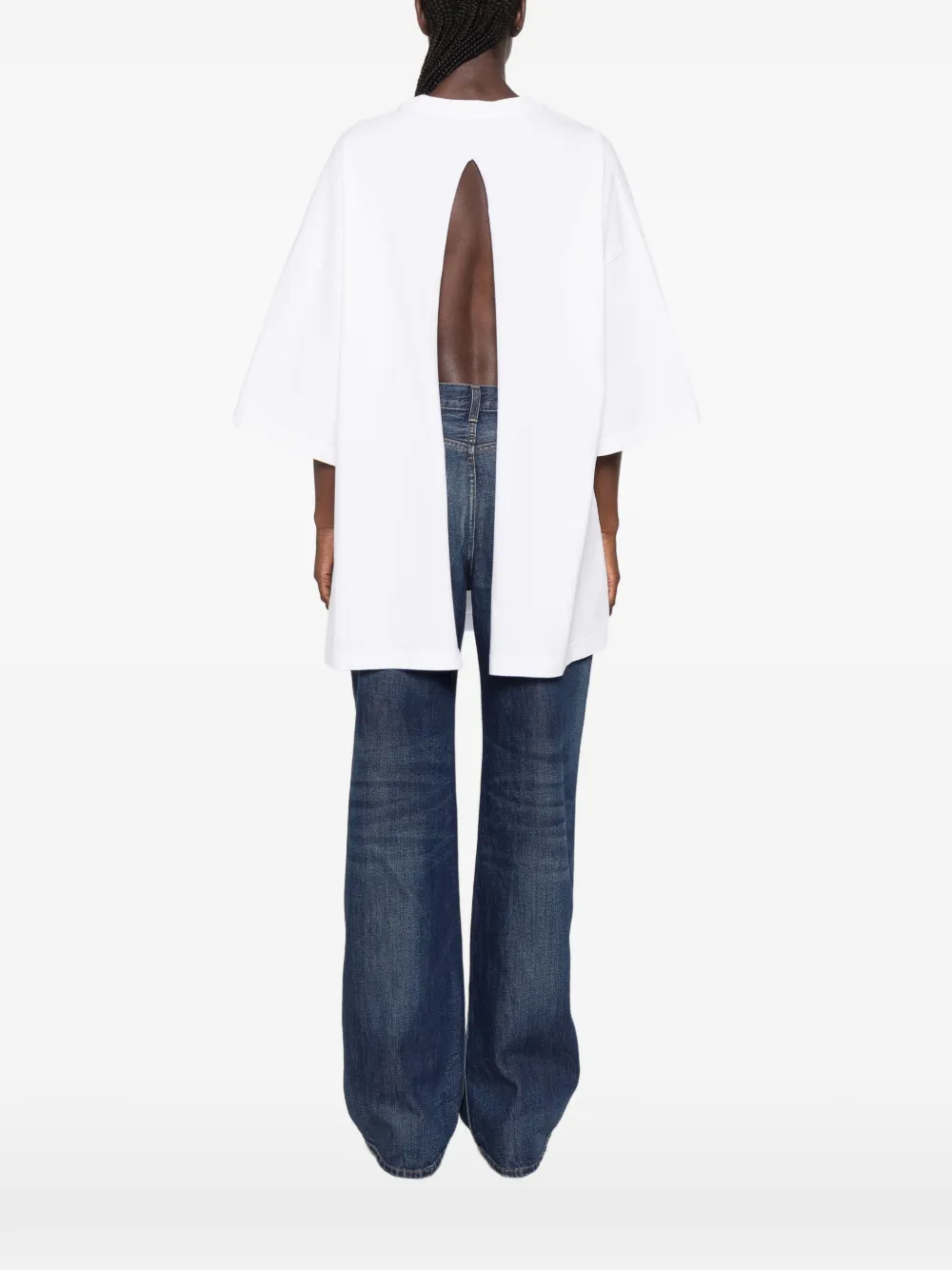 Haikure Gabrielle Back-slit T-shirt In Multi