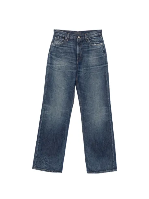 Haikure højtaljede Korea jeans med lige ben