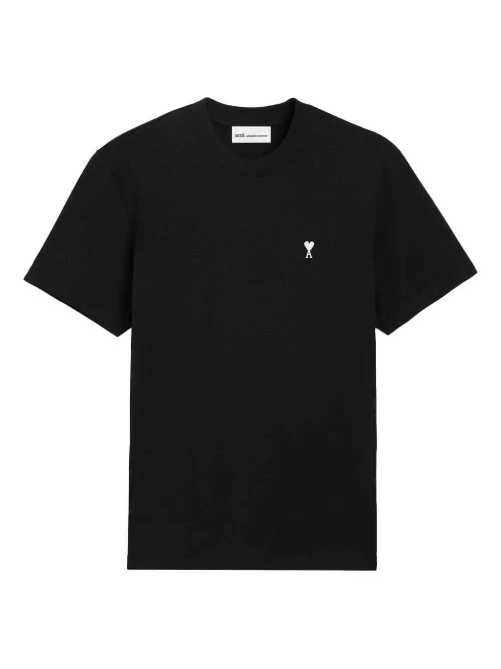 AMI Paris Ami de Coeur T-Shirt mit rundem Ausschnitt - Schwarz