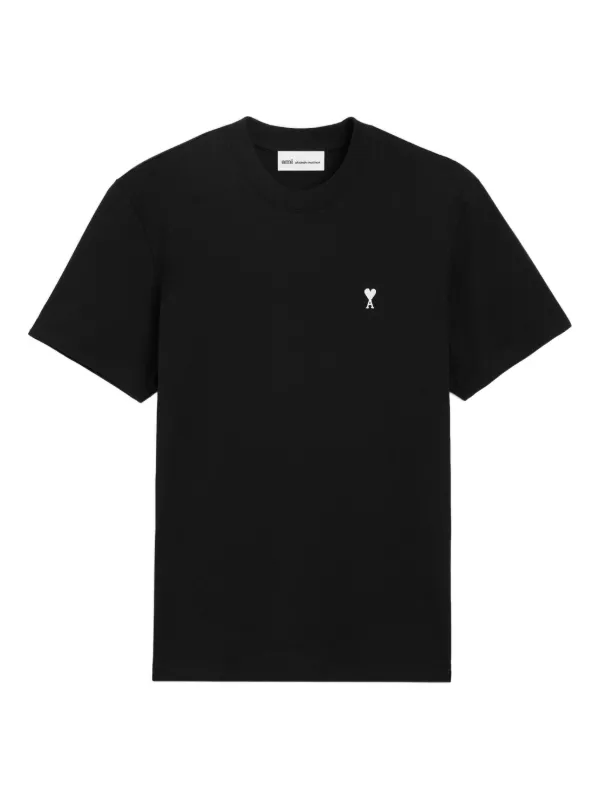 AMI Paris Camiseta Ami De Coeur Gola Redonda | Preto | FARFETCH BR