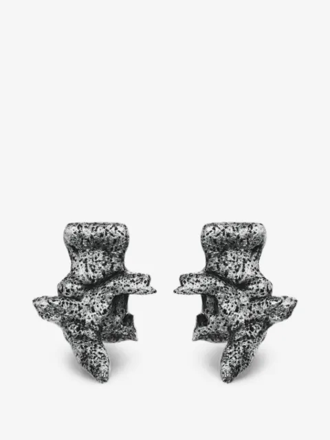 Diesel silver-tone stud earrings