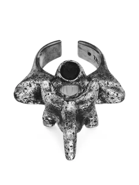 Diesel silver-tone center focal ring