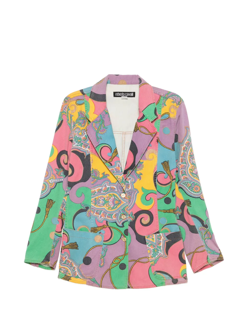 Roberto Cavalli Vintage 2000s paisley-print jacket - Rosa