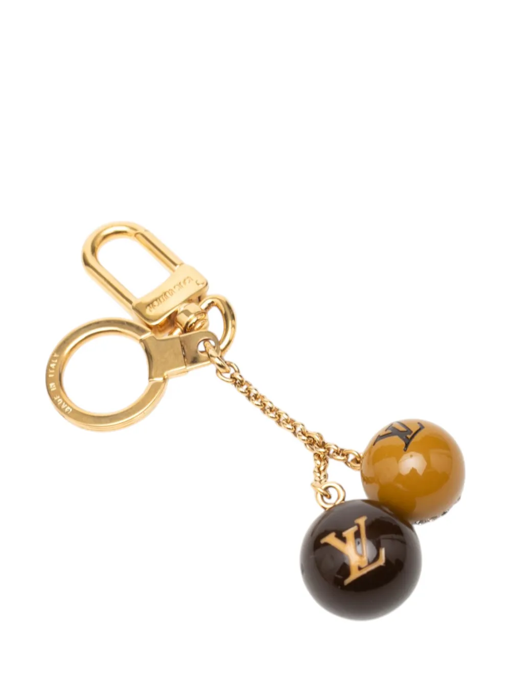  Louis Vuitton Pre-owned Llavero Jack And Lucie De Resina Bañado En Oro Con Apliques De Strass 2006-2007 - Dorado 