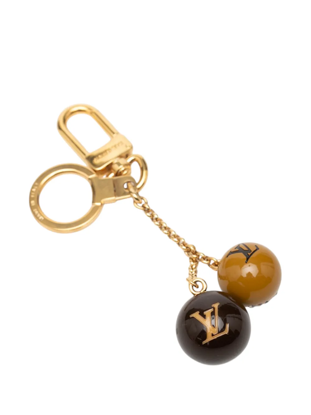  Louis Vuitton Pre-owned Llavero Jack And Lucie De Resina Bañado En Oro Con Apliques De Strass 2006-2007 - Dorado 